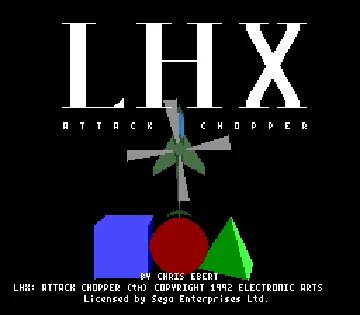 LHX Attack Chopper (Japan) screen shot title